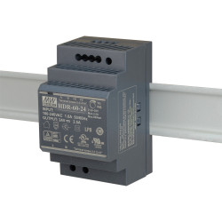 MEANWELL - Industrial DIN rail power supply 24Vdc 2.5A