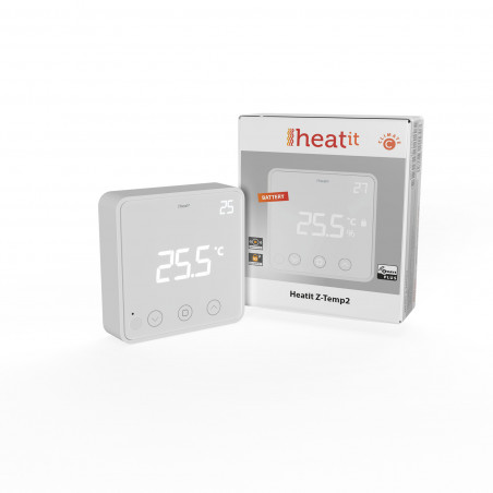 HEATIT CONTROLS - Thermostat Z-Wave+ sans fil Z-Temp2