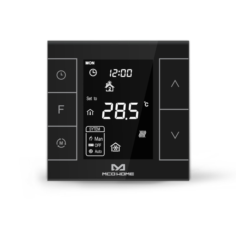 MCOHOME - Thermostat pour chaudière Z-Wave+ MH7H-WH2, noir