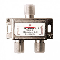 EVICOM Répartiteur passif 2 sorties, 5 - 2,4 GHz