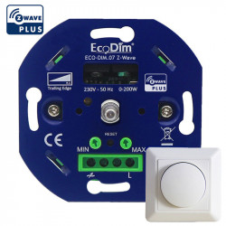 ECODIM - Interrupteur variateur rotatif Z-Wave+ 200W