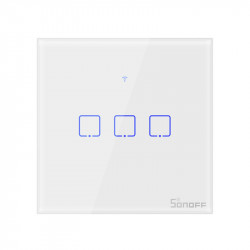 SONOFF - Interruptor inteligente WIFI con neutro - 3 cargas