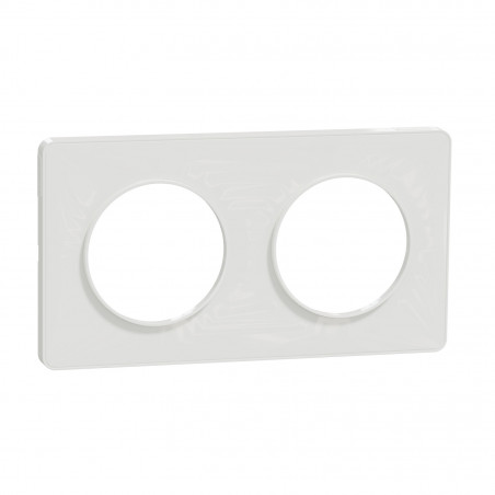 SCHNEIDER ELECTRIC - Dual finition plate Odace Styl (White)