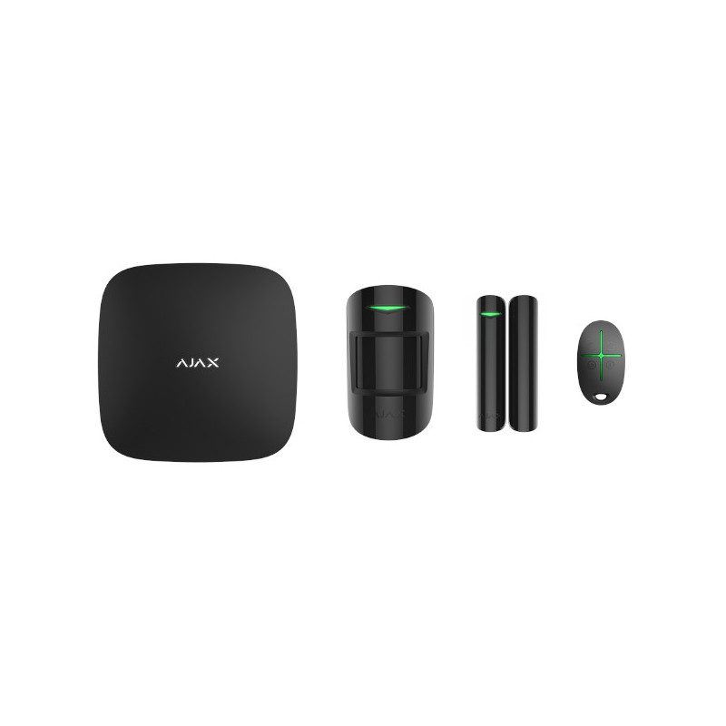 AJAX - Starter kit Plus (HubPlus + DoorProtect + MotionProtect + SpaceControl) black