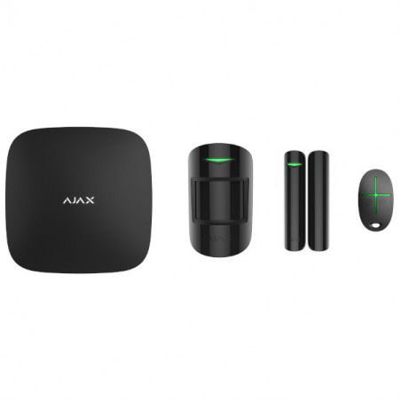 AJAX - Starter kit Plus (HubPlus + DoorProtect + MotionProtect + SpaceControl) noir
