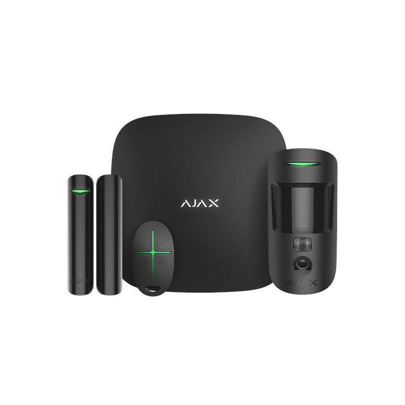 AJAX - Starter kit Cam (Hub2 + DoorProtect + MotionProtectCam + SpaceControl) black