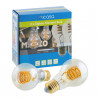 ICASA - Pack de 2 ampoules LED Zigbee Filament 60mm 7W (blanc variable)
