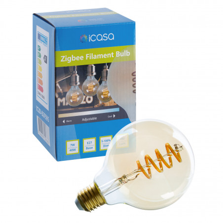 ICASA - Zigbee Filament LED Bulb 95mm 7W