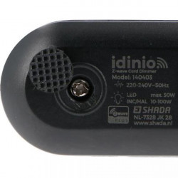 IDINIO - Interrupteur LED sur cordon Z-Wave (noir + blanc)