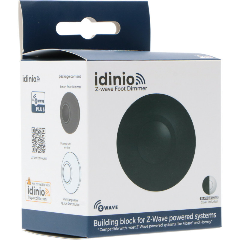 IDINIO - Z-Wave+ LED Foot Dimmer (black + white)