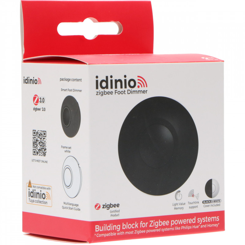 IDINIO - Variateur sur pied Zigbee 3.0 pour LED Noir + Blanc...