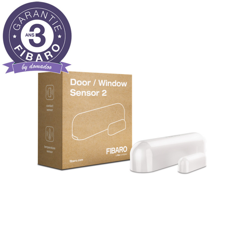 FIBARO - Détecteur d'ouverture Z-Wave+ Door/Window Sensor 2, Blanc