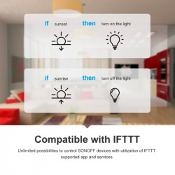 SONOFF - Commutateur intelligent WIFI (10A) + entrée capteur temp/hum