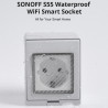 SONOFF - Prise extérieure étanche intelligente Wi-Fi (version SCHUKO)
