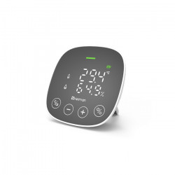 HEIMAN - Sensor de calidad del aire (CO2, temperatura, humedad) Zigbee 3.0 + alarma visual y sonora