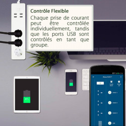 WOOX - WIFI Smart French Multi Plug