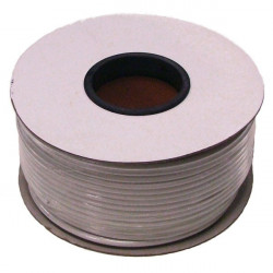 Câble coaxial blanc diamètre 6,1 mm 75 ohms