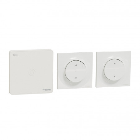 SCHNEIDER ELECTRIC -  Connected shutter wall switch Zigbee 3.0 Wiser white