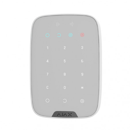 AJAX - Clavier LED radio bidirectionnel avec lecteur de badge blanc