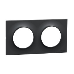 SCHNEIDER ELECTRIC - Dual finition plate Odace Styl (Anthracite)