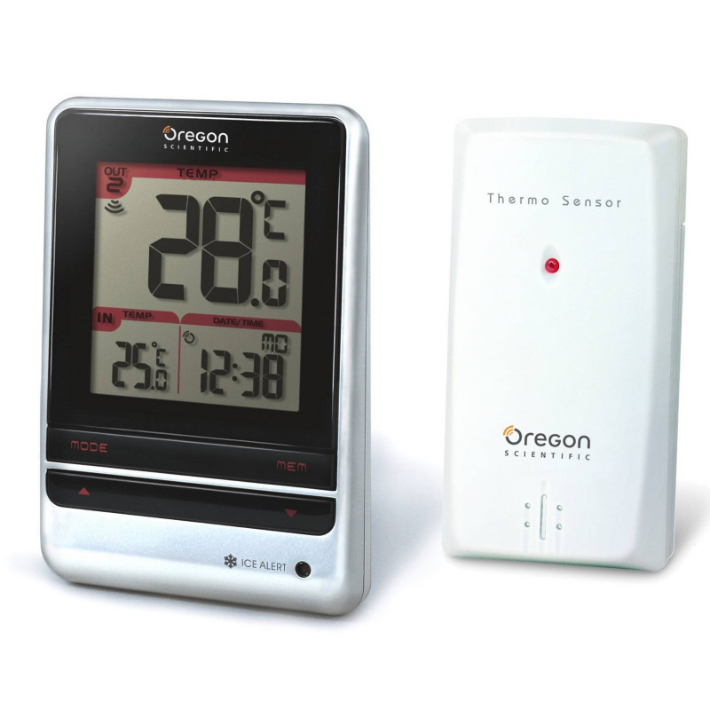 Thermomètre atmosphérique -40°C +50°C, en intérieur ou en extérieur.