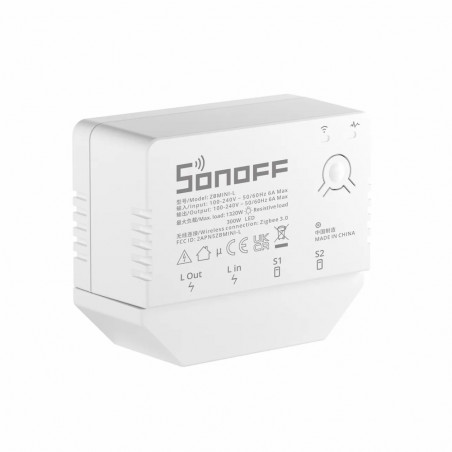 SONOFF - Commutateur intelligent sans neutre Zigbee 3.0 ZBMINI-L