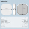 MOES - TUYA Zigbee Smart Button (single press, double press, long press) IP55