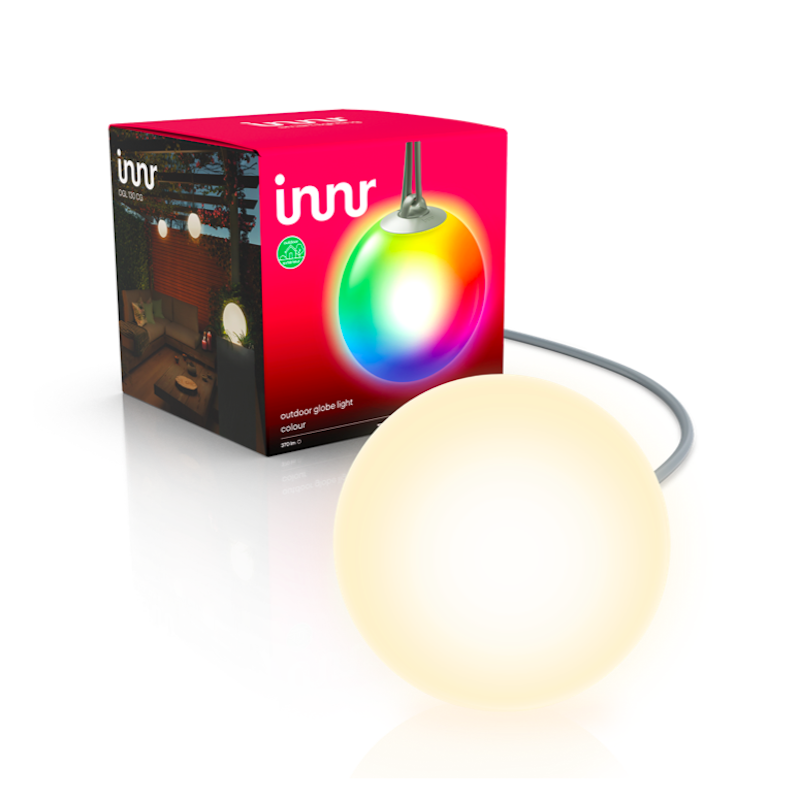 INNR -  Zigbee additional Connected LED globe 19 cm for Garden - Color and White