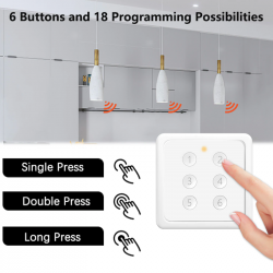 LORATAP - Zigbee 3.0 Wireless Scene Wall Switch - 6 Buttons