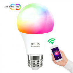 NOUS - Ampoule intelligente RGB WIFI TUYA (format E27)