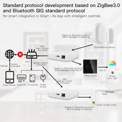 MOES - Box domotique Zigbee + Bluetooth Tuya Smart Life + Alarme Sonore (version Ethernet)
