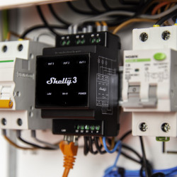 SHELLY - Module rail DIN 3 canaux Wi-Fi Shelly Pro 3 (contact sec)