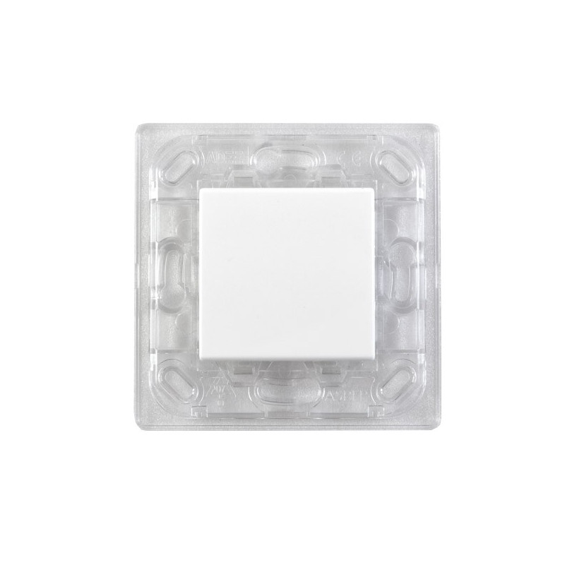 VIMAR Interrupteur sans fil EnOcean blanc 1 touche Sans Plaque - Support Transparent