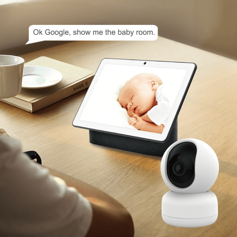 WOOX - Caméra intérieure filaire WIFI TUYA SmartLife, ALEXA et Google