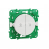 REFURBISHED SCHNEIDER ELECTRIC - Wireless and batteryless dual wall switch for scene entry/exit