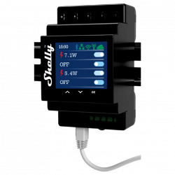 SHELLY - Module rail DIN 4 canaux Wi-Fi avec mesure d'énergie Shelly Pro 4PM