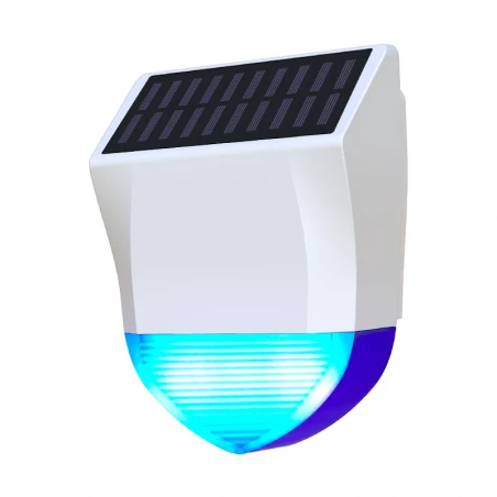 NEO - Sirène intelligente extérieure Zigbee Tuya (alimentation 5V/1A ou batterie + panneau solaire)