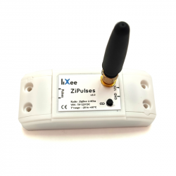 LIXEE ZIPULSES - Zigbee 3.0 Pulse Counter (water, gas, electricity) - Compatible with Gazpar, Home Assistant, and Jeedom