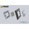 VIMAR Interrupteur sans fil EnOcean blanc 1 touche Sans Plaque - Support Noir