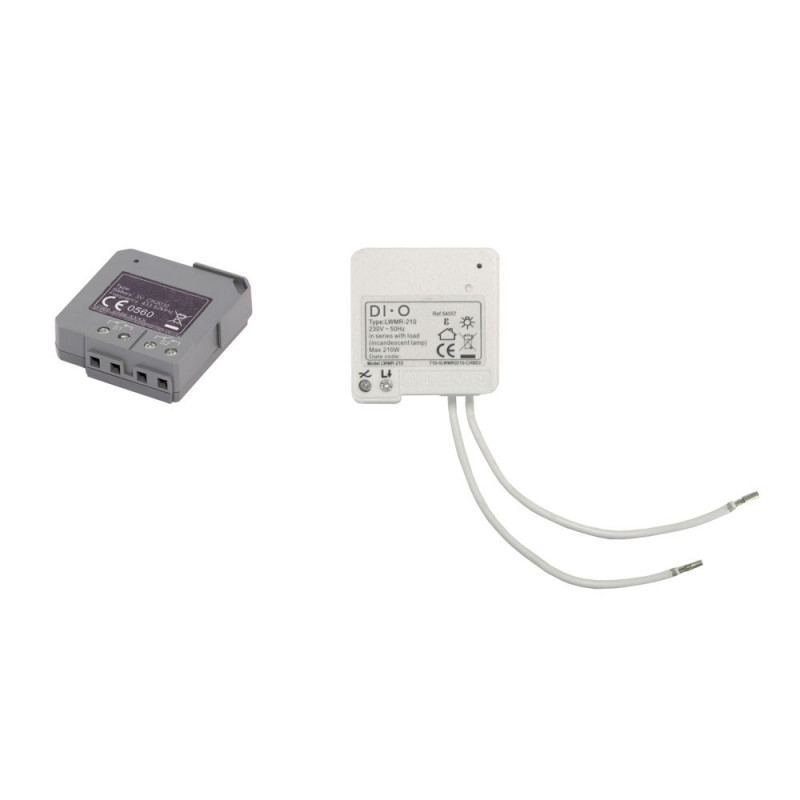 Kit interrupteur pour va et vient sans fil ET sans pile EnOcean - 3  interrupteurs simple + 1 micro-module éclairage