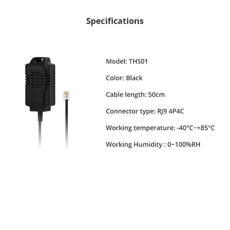 SONOFF Interrupteur Connecté WiFi THS01 Capteur Température Humidité
