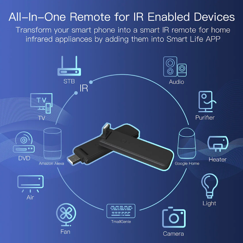 MOES - Télécommande universelle sans fil WIFI IR TUYA USB