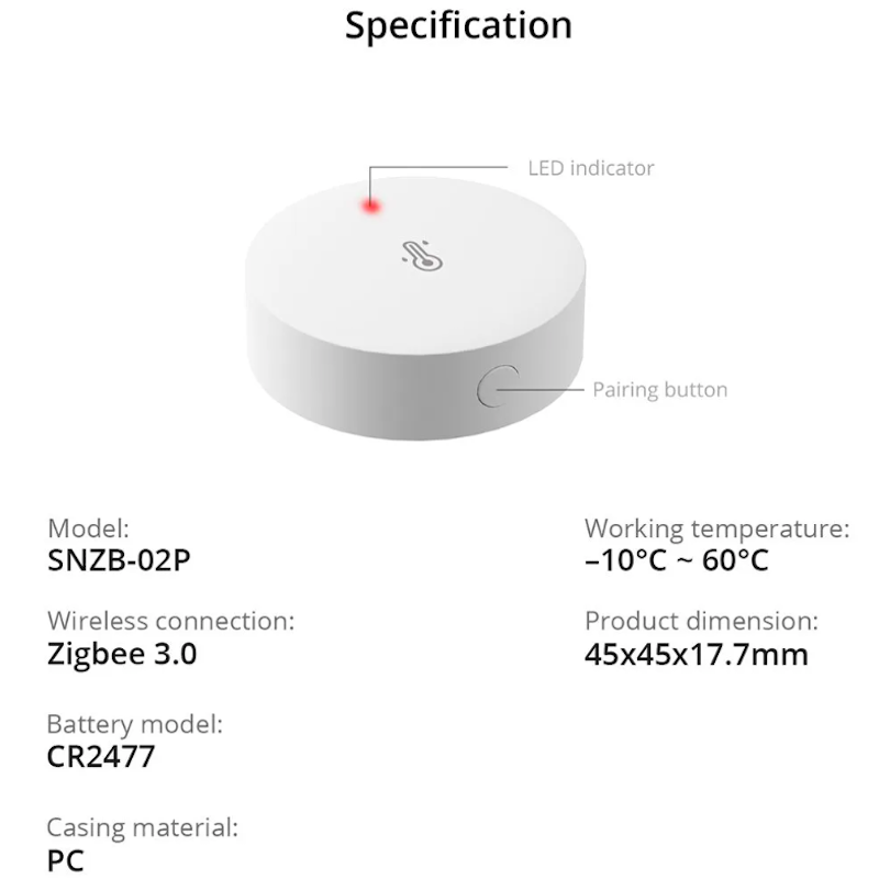 Sonoff SNZB-03 - Détecteur de mouvements sans fil ZigBee compatible Smart  Life, eedomus, Jeedom, Home Assistant,  
