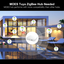 Ampoule connectée RGB+WW Zigbee (+ synchronisation musique) - MOES