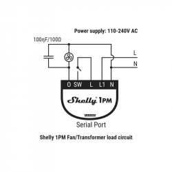 Voltage peak damper for relays Shelly RC Snubber - SHELLY