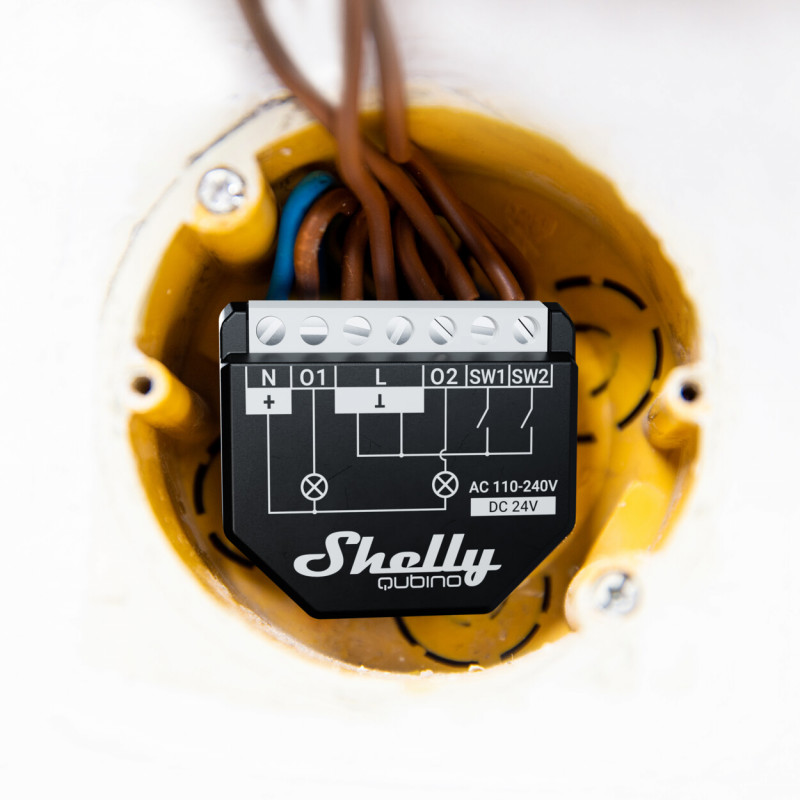 SHELLY - Micromodule commutateur intelligent sans neutre Wi-Fi Shelly 1L