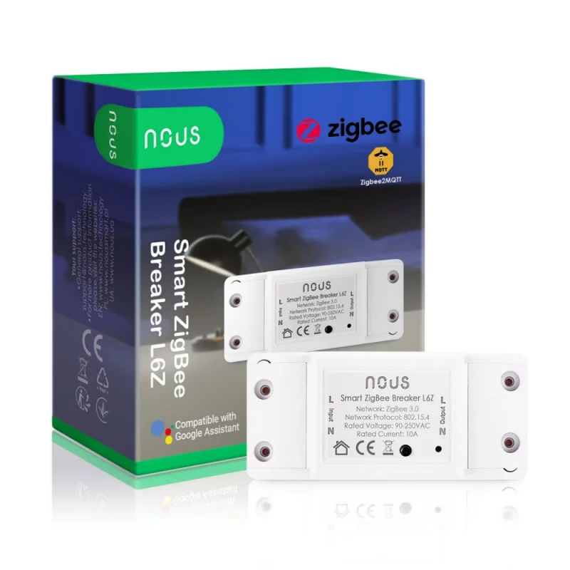 Zigbee Tuya ON/OFF connected module 10A 1 channel - NOUS
