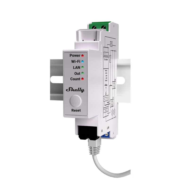 Wi-Fi Energy Meter with Contactor Control Shelly Pro EM 50A - SHELLY