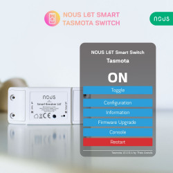 Tasmota WIFI connected module ON/OFF 10A 1 channel - NOUS