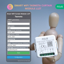 Tasmota WIFI connected module pre-installed roller shutter - NOUS